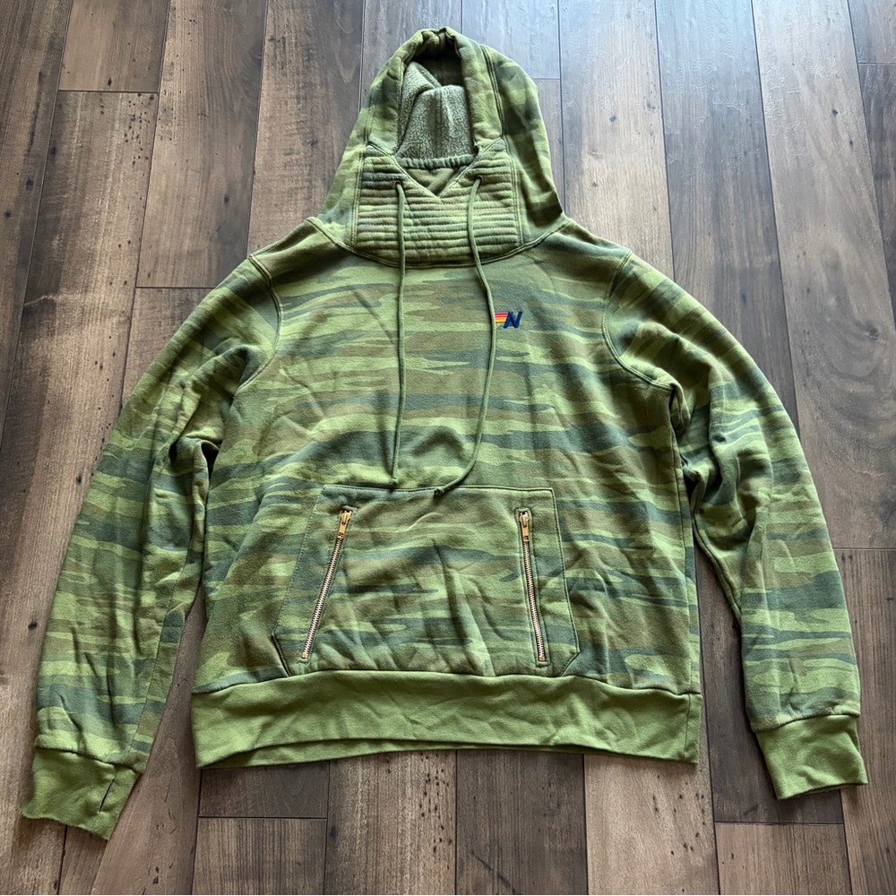 Aviator Nation Camo Olive Hoodie